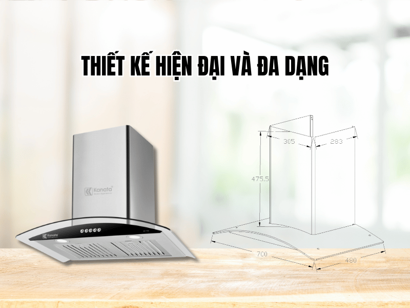 Thiết kế hiện đại và đa dạng