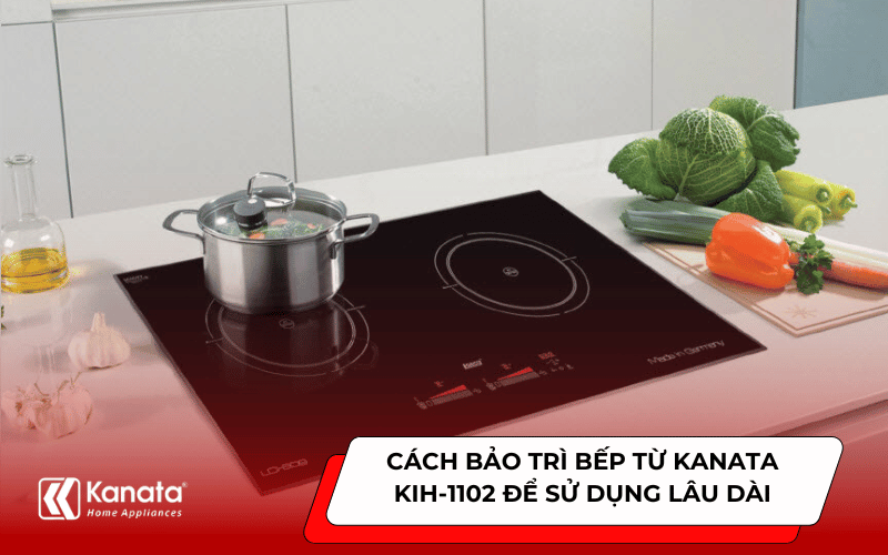 Cách bảo trì bếp từ Kanata KIH-1102 để sử dụng lâu dài